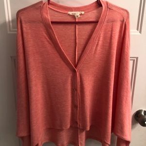 Salmon pinkish orange top